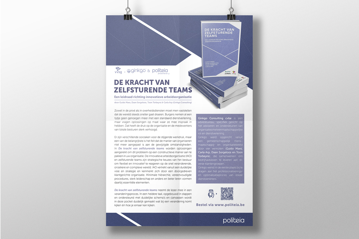 Greyclouds.be - Bert Blondeel | Design for print: Uitgeverij Politeia - add 'Zelfsturende teams'